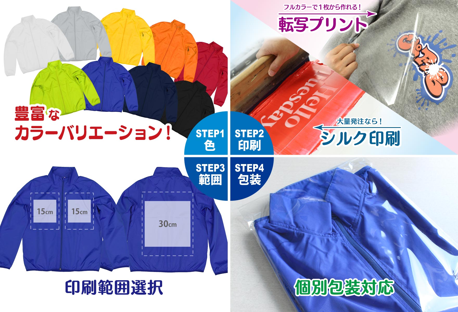 イベントブルゾン 4ステップ