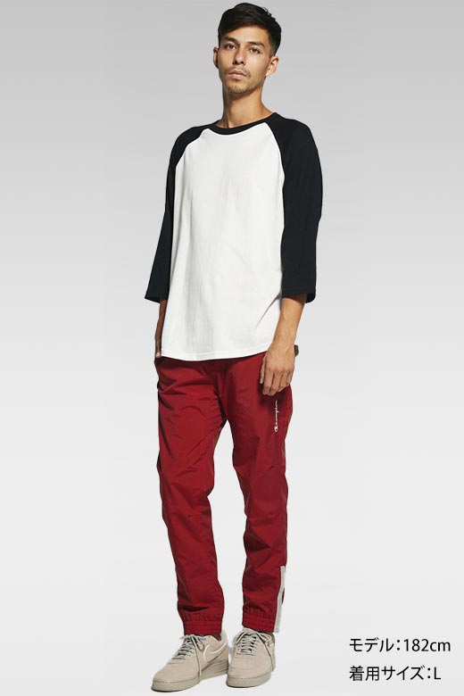 ラグラン7分袖Tシャツ 着用例1