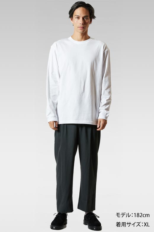 ロングスリーブTシャツ(リブ付) 着用例1