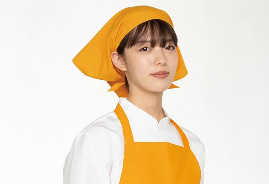 三角巾バンダナ 着用例1