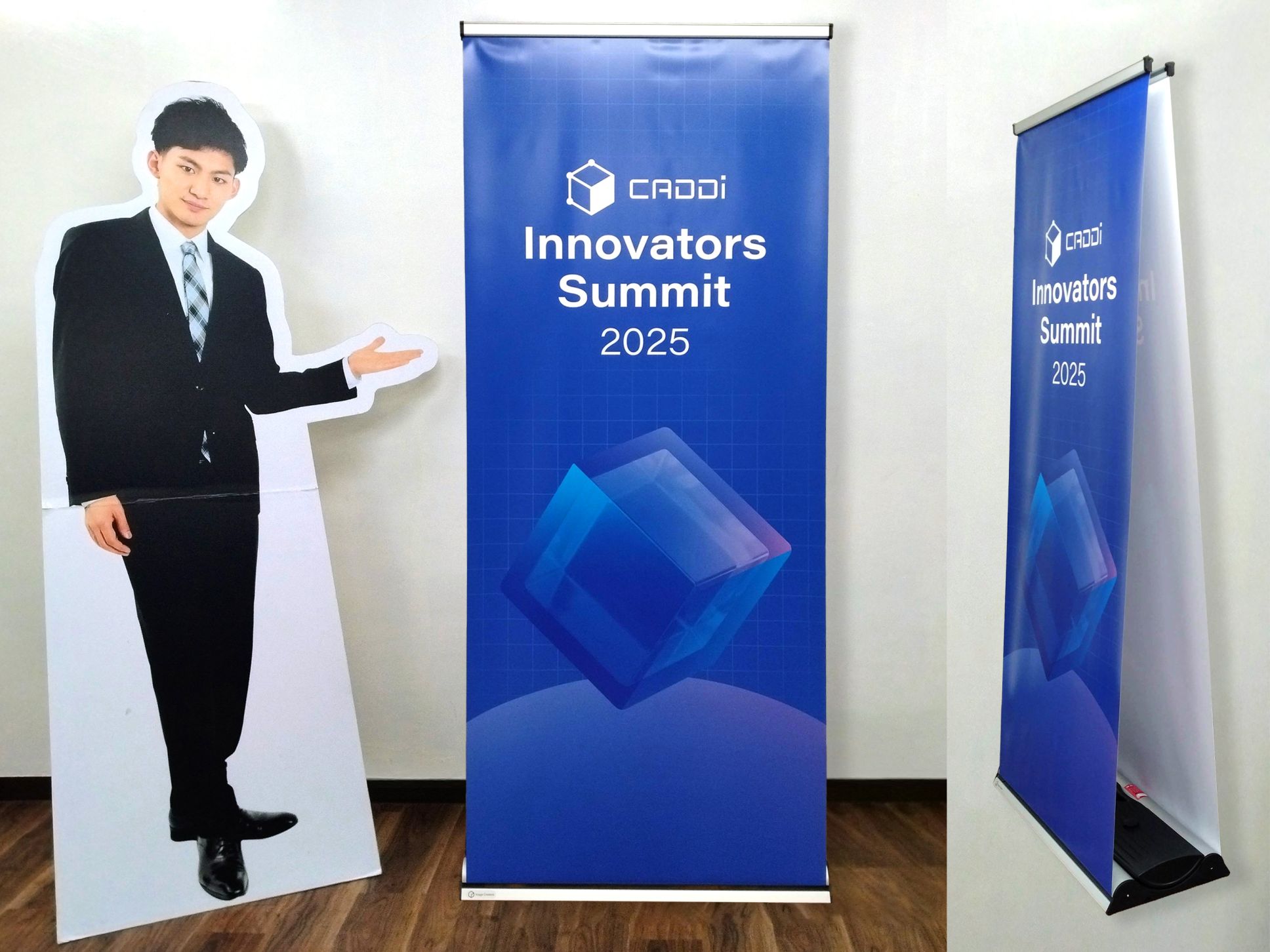 キャディ㈱様 アウトドアダブルロールスクリーン