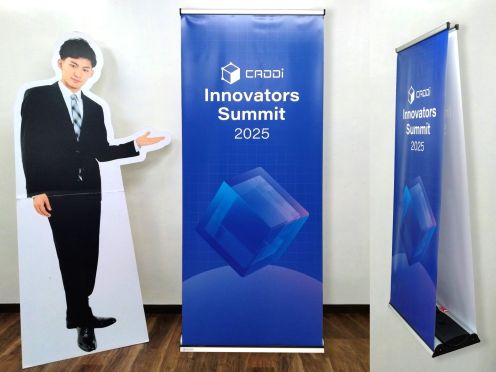 キャディ㈱様 アウトドアダブルロールスクリーン