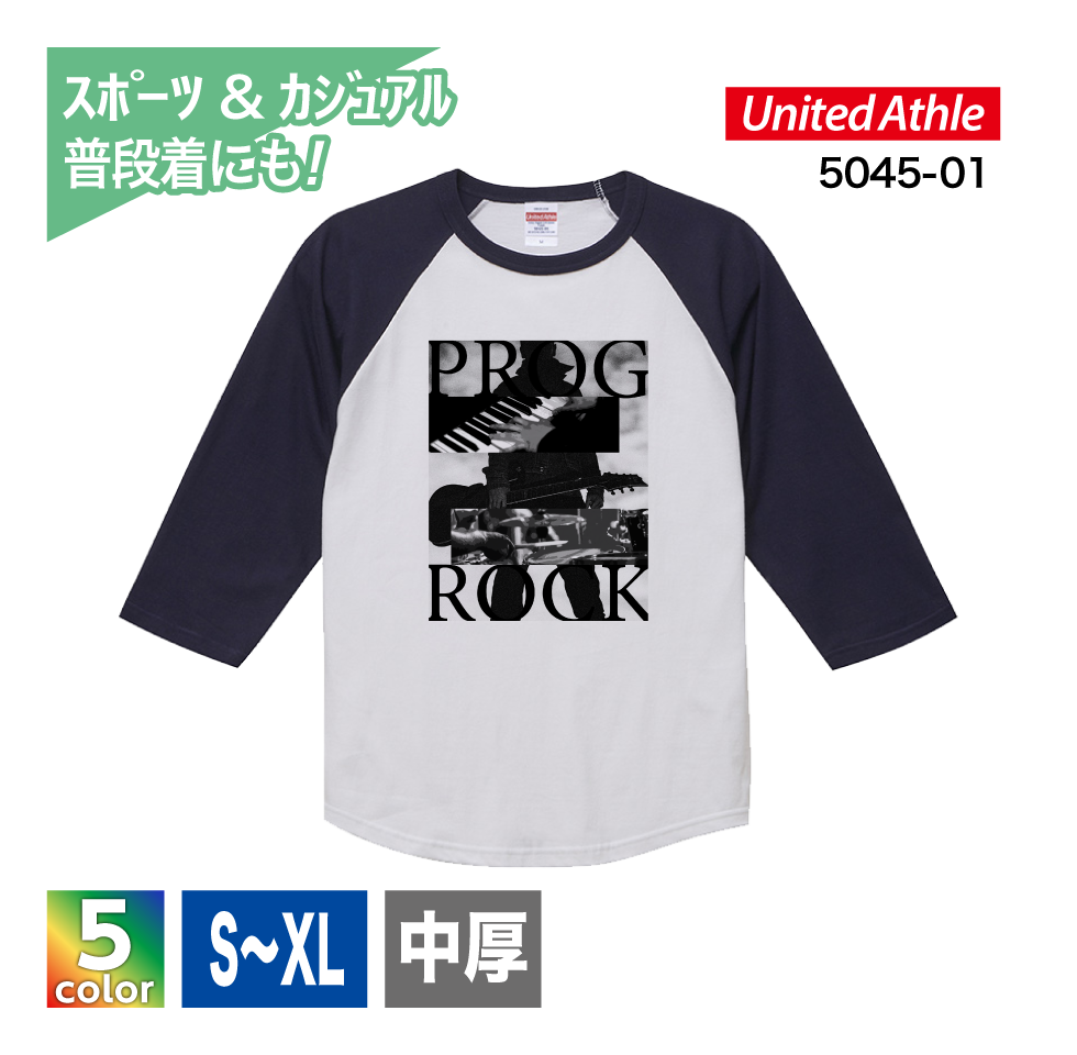 ★5.6oz ラグラン７分袖Tシャツ
