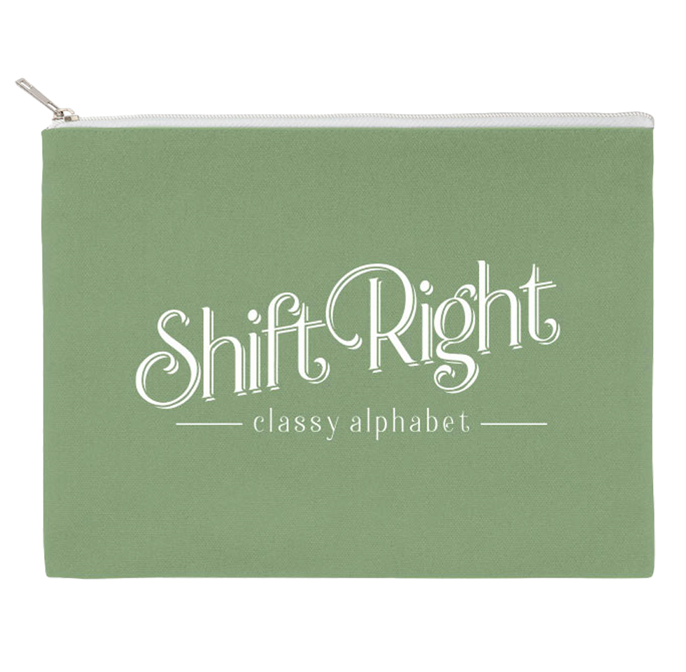 キャンバスフラットポーチ